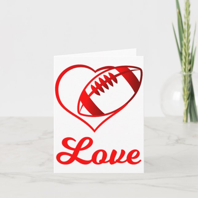 Cartão Valentines Day Gift For Football Lovers  (Frente)