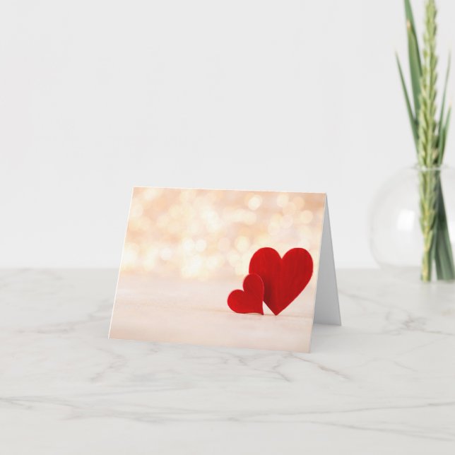 Cartão Valentines day greeting card. (Frente)