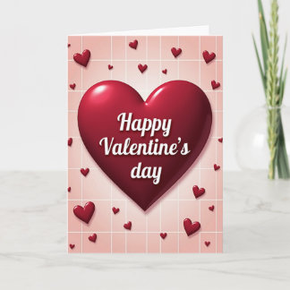 Cartão Valentines Day Grid Card