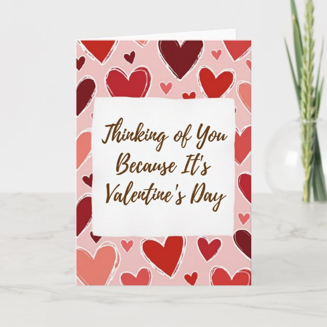 Cartão Valentines Day Thinking Of You Card (Frente)