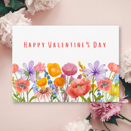 Cartão Valentine's for Best Friend - Flowers and Love
