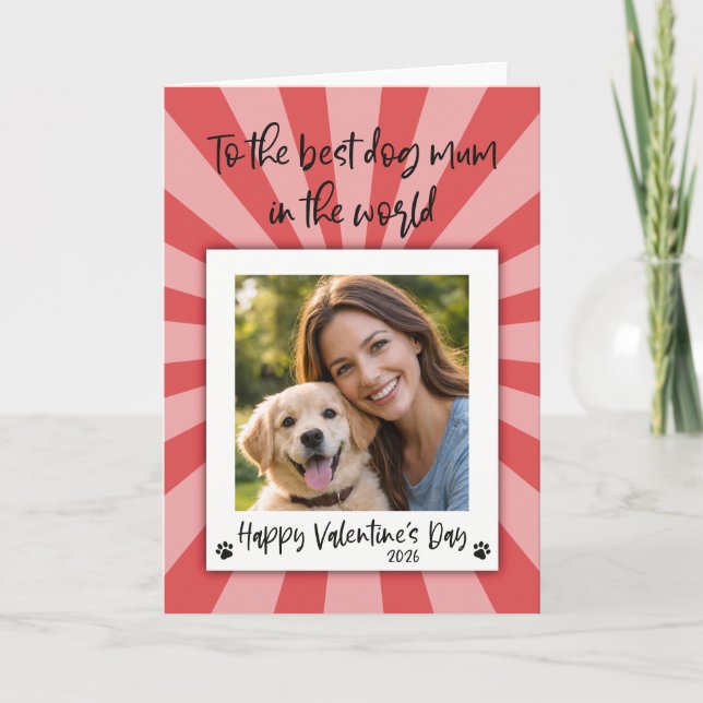 Cartão Valentines Photo Card - Card from the Dog (Frente)