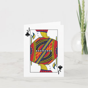 Cartão Valete de Paus Carta de Poker Carta de Baralho Bla