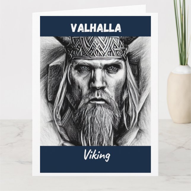 Cartão Valhalla Viking (Frente)
