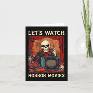 Cartão Vamos Assiste Filmes Horrores Góticos Halloween Sk