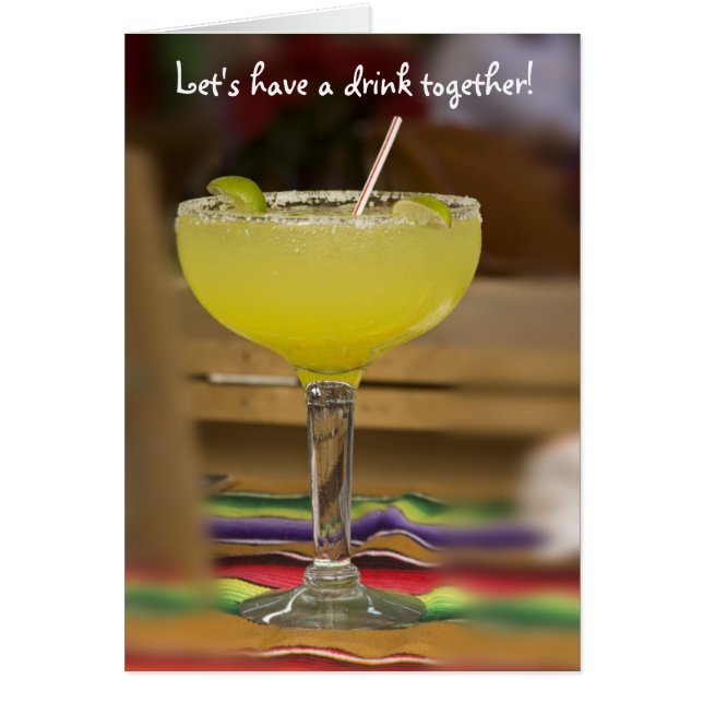 Cartão Vamos beberam juntos! (Frente)