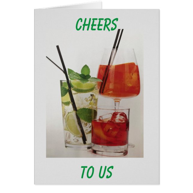 CARTÃO VAMOS CELEBRE "US" NOSSAS CHEERS "ANIVERSÁRIAS"! (Frente)