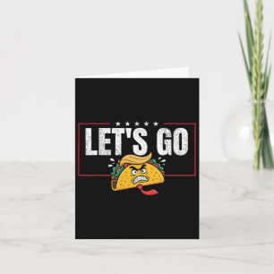 Cartão Vamos Engraçado Ir Taco &#;