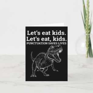 Cartão Vamos Engraçado Pontuação Eat Kids Salva Vidas Gra