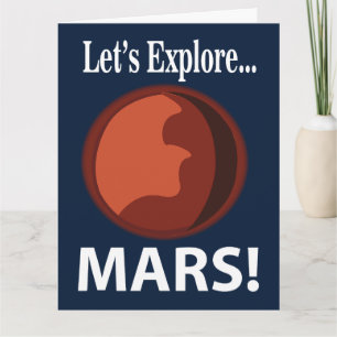 Cartão Vamos Explorar Marte