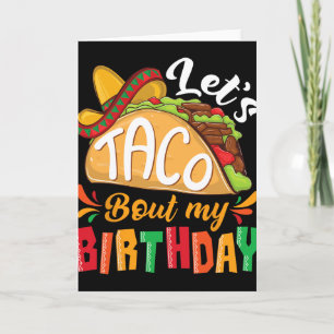 Cartão Vamos falar sobre o meu aniversário Boys Mexican C