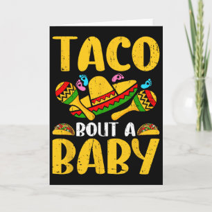 Cartão Vamos falar sobre um bebê mexicano divertido no Ci