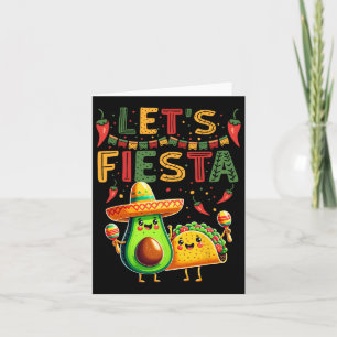 Cartão Vamos Festejar Abacate E Tacos Cinco De Maio