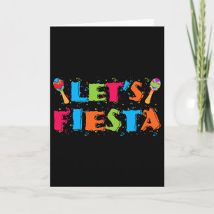 Cartão Vamos Festejar Camisa De Festa Do Cinco De Mayo