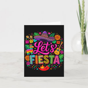 Cartão Vamos festejar cinco de maio engraçado colorido me