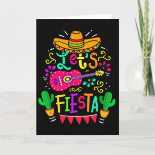 Cartão Vamos Festejar Cinco De Mayo Festa Mexicana Guitar