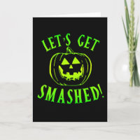 Vamos ficar Esmagados Abóbora Verde de Halloween