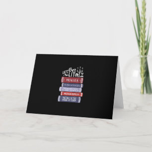 Cartão Vamos Ficar Lit - Amante de Livros de Terror Vinta