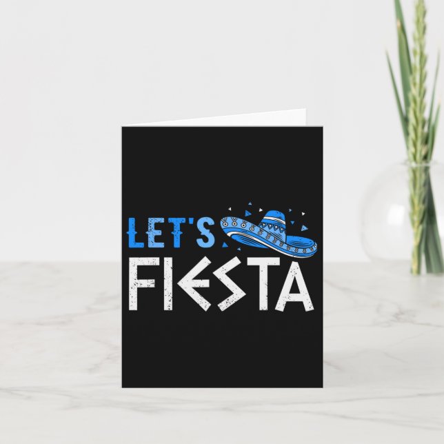 Cartão Vamos Fiesta Engraçado Páscoa Grega Cinco De Mayo  (Frente)