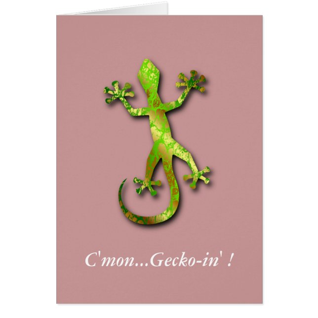 Cartão Vamos...Gecko-in! (Frente)