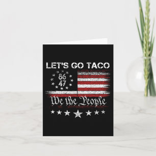 Cartão Vamos Go Taco 8647 Us Flag 86 47 Men Women 4