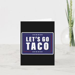 Cartão Vamos Ir Taco Camisa Vamos Ir Taco 40
