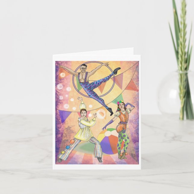 Cartão Vamos Join the Circus (Frente)