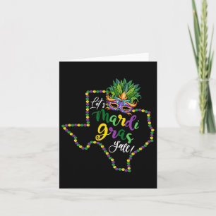 Cartão Vamos Mardi Gras Yall Texas Galveston Souvenir Gif