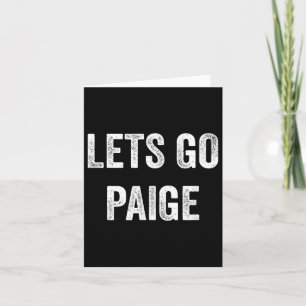 Cartão Vamos Paige, Apoie os Pais de Paige, Irmão, Fã