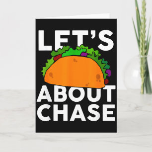 Cartão Vamos Taca Sobre Camisa Do Nome Chase Presente Tac