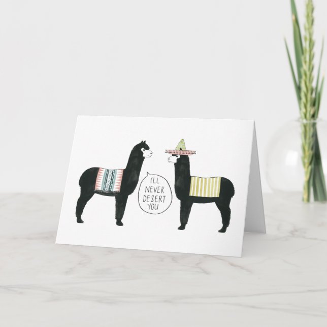 Cartão Vamos Taco Sobre Isso| Eu nunca vou te desertar (Frente)