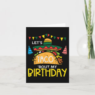 Cartão Vamos Taco Sobre Meu Aniversário Festa Mexicana En