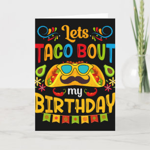 Cartão Vamos Taco Sobre Meu Aniversário Nasceu Em Cinco D