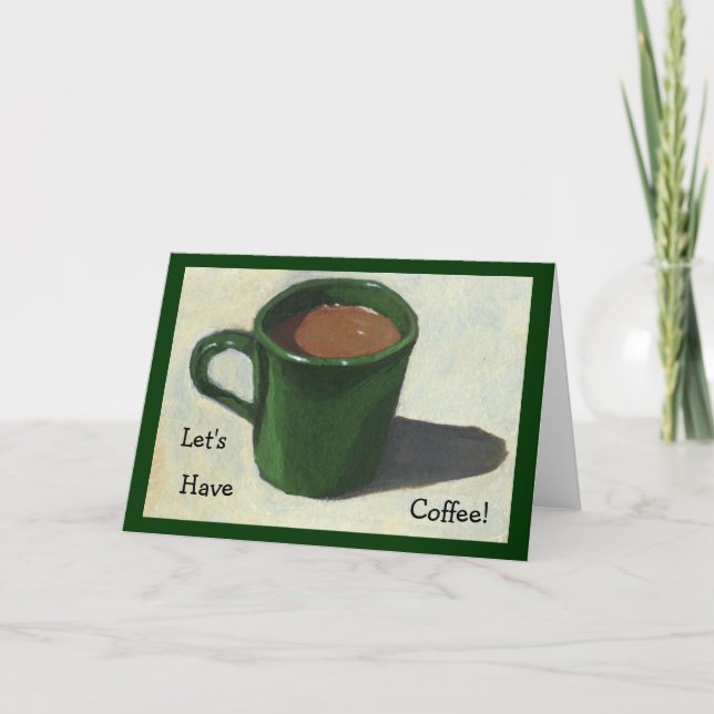 CARTÃO VAMOS TEM CAFÉ! PINTURA DE CAFÉ (Frente)