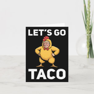 Cartão Vamos Vai Taco Engraçado Pica Galinha Engraçado