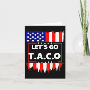 Cartão Vamos vai Taco Teelet vai taco
