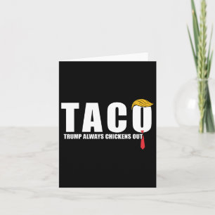 Cartão Vamos Vai Taco Trump Sempre Fogueira