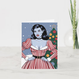 Cartão Vampire Lady Christmas