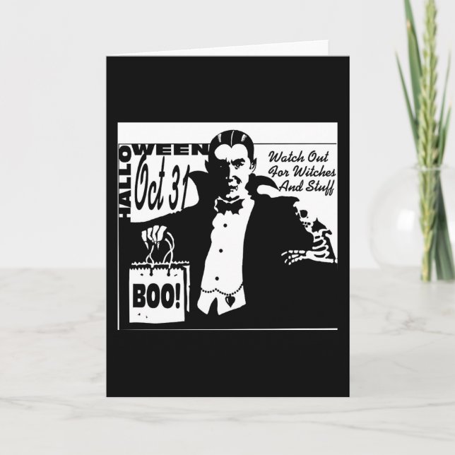 Cartão Vampiro de Dracula (Frente)