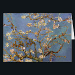 Cartão Van Gogh Almond Blossom<br><div class="desc">Vincent Van Gogh Nature Painting Series - Almond Blossom em tons azuis</div>