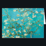 Cartão Van Gogh Almond Blossoms<br><div class="desc">"van gogh",  vincent,  "almond blossoms",  flores,  famosas,  pintura,  vintage,  arte,  floral,  azul</div>