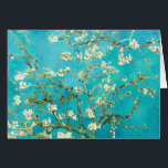 Cartão Van Gogh Almond Blossoms<br><div class="desc">"van gogh",  vincent,  "almond blossoms",  flores,  famosas,  pintura,  vintage,  arte,  floral,  azul</div>