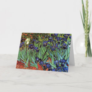 Cartão Van Gogh Irises, Vintage Garden Fine Art