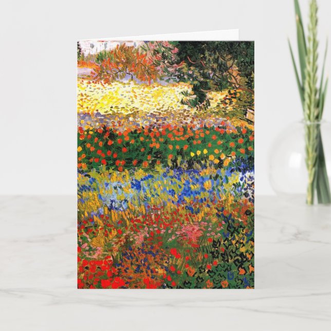 Cartão Van Gogh - Jardim de Arles (Frente)