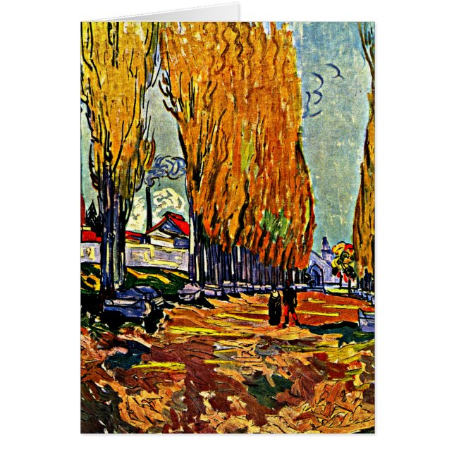 Cartão Van Gogh - Les Alyscamps (Frente)