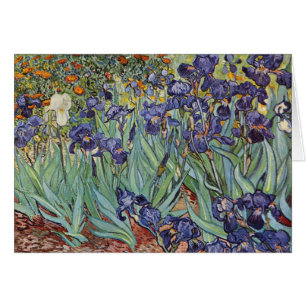 Cartão Van Gogh levanta flores impressionistas