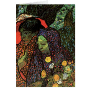 Cartão Van Gogh; Memória do jardim, Etten, arte do