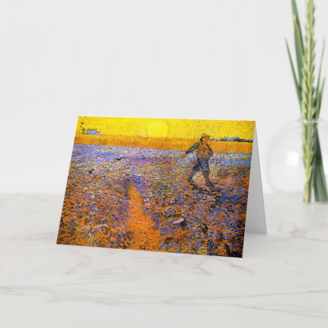 Cartão Van Gogh: O Sower (Frente)