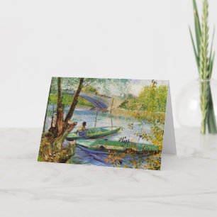 Cartão Van Gogh Pescando na Primavera, Pont de Clichy