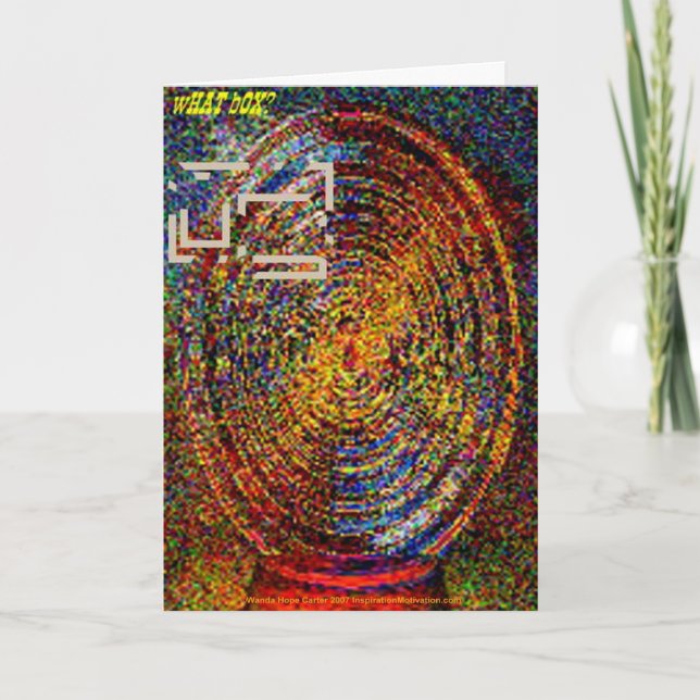 Cartão Van Gogh que pensa fora da caixa (Frente)